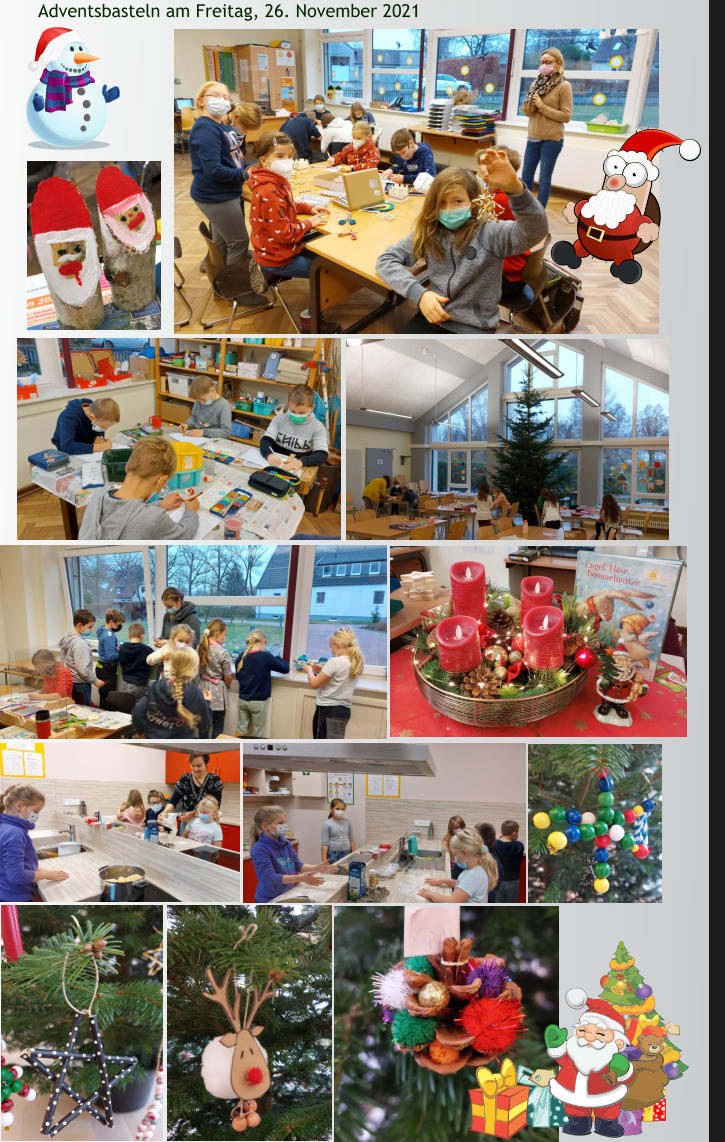 Adventsbasteln am Freitag, 26. November 2021